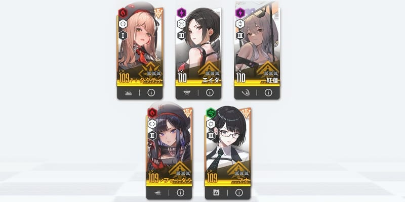 ニケ_現在の編成